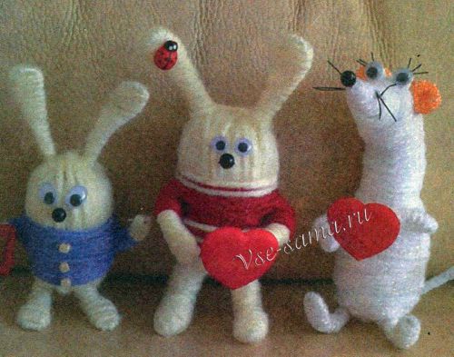 Игрушки из пробок и ниток, фото Игрушки из пробок и ниток, фото