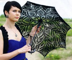 Ажурный зонтик крючком Ажурный зонтик крючком