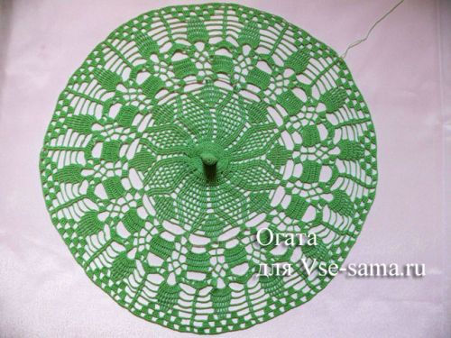 Ажурный зонтик крючком с бабочками от Огата - 2 Ажурный зонтик крючком с бабочками от Огата - 2