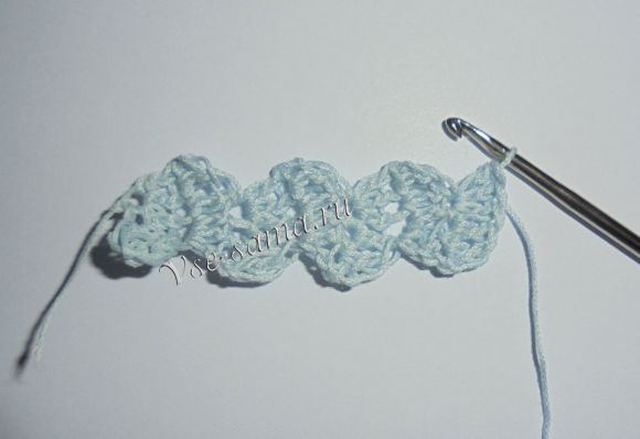 вяжем полосочку кружева-11 вяжем полосочку кружева-11