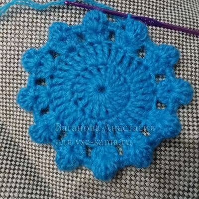 МК - Берет весенний с шишечками, фото 2 МК - Берет весенний с шишечками, фото 2