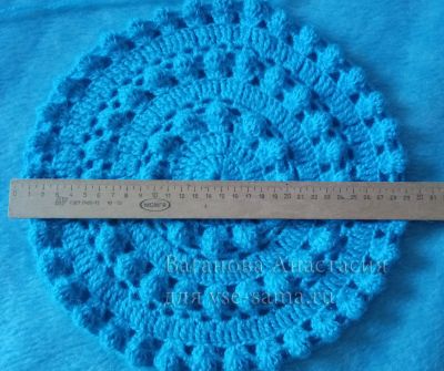 МК - Берет весенний с шишечками, фото 5 МК - Берет весенний с шишечками, фото 5