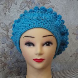 МК - Берет весенний с шишечками, фото МК - Берет весенний с шишечками, фото