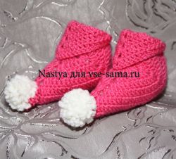 МК - Пинетки-башмачки крючком, фото МК - Пинетки-башмачки крючком, фото