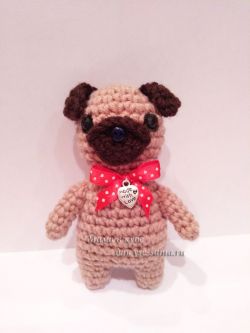 Мопс крючком, фото Мопс крючком, фото