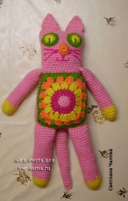 Мастер-класс - Радужный кот, фото игрушки Мастер-класс - Радужный кот, фото игрушки