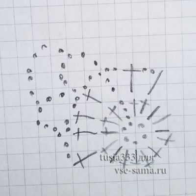 схема для вязания сеточки схема для вязания сеточки