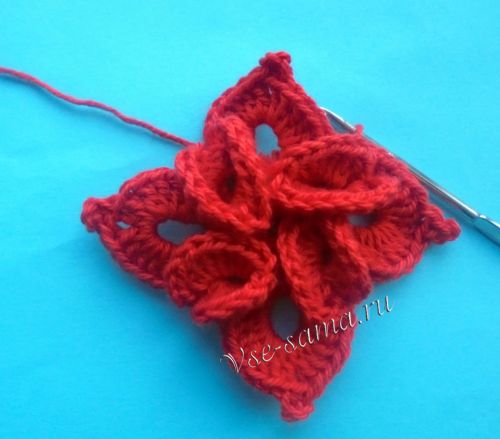 Необычный цветочек крючком, фото 17 Необычный цветочек крючком, фото 17