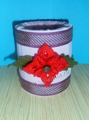 Необычный цветочек крючком, фото Необычный цветочек крючком, фото