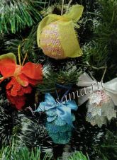 Новогодние шары с пайетками крючком Новогодние шары с пайетками крючком