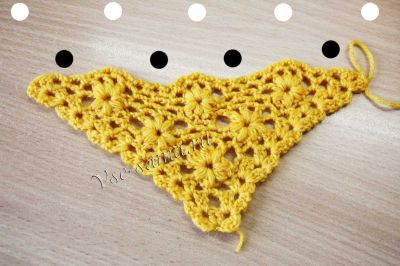 Цветочный узор крючком для шали, фото 2 Цветочный узор крючком для шали, фото 2