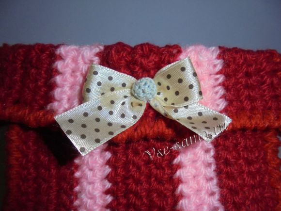 Вертикальные корзиночки из остатков пряжи-13 Вертикальные корзиночки из остатков пряжи-13