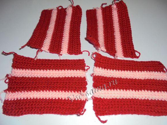 Вертикальные корзиночки из остатков пряжи-4 Вертикальные корзиночки из остатков пряжи-4