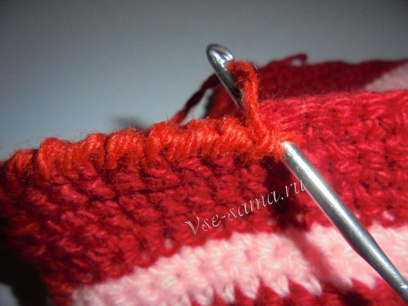 Вертикальные корзиночки из остатков пряжи-6 Вертикальные корзиночки из остатков пряжи-6