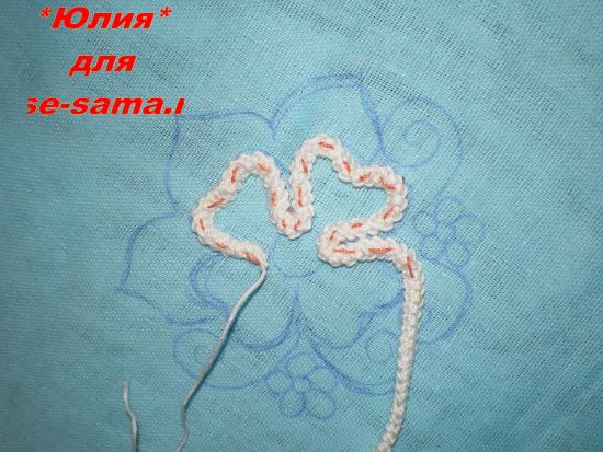 прикладываем шнур к нашей схеме прикладываем шнур к нашей схеме