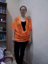 Пуловер с запахом Рыжая феечка, фото Пуловер с запахом Рыжая феечка, фото