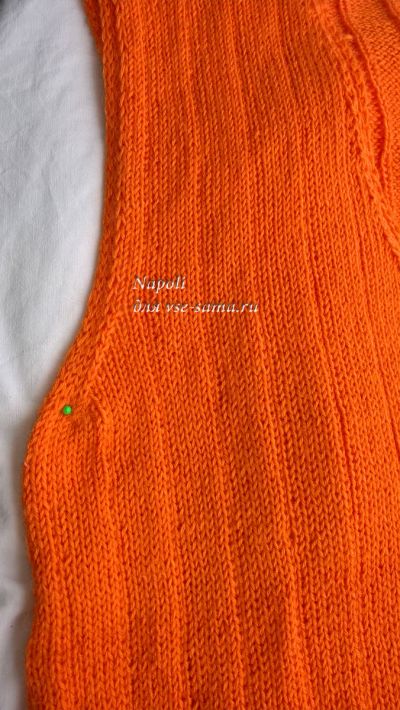 вывязывание проймы вывязывание проймы