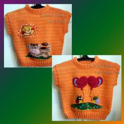 МК - Жилетка На солнечной поляночке, фото МК - Жилетка На солнечной поляночке, фото