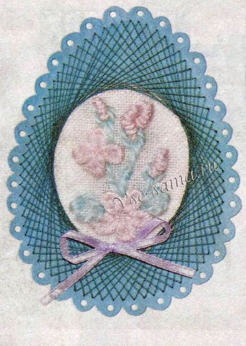 Открытка в технике изонить, фото Открытка в технике изонить, фото