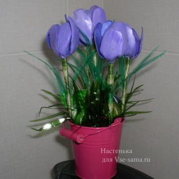 МК - Крокусы из пластиковых бутылок, фото 1 МК - Крокусы из пластиковых бутылок, фото 1