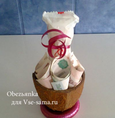 МК - Гнездо из денег и конфет, фото 5 МК - Гнездо из денег и конфет, фото 5