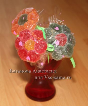 Мастер-класс - Букет из мармелада, фото Мастер-класс - Букет из мармелада, фото