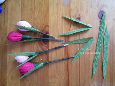 Мастер-класс - Весенний букет. Крокусы, фото 7 Мастер-класс - Весенний букет. Крокусы, фото 7