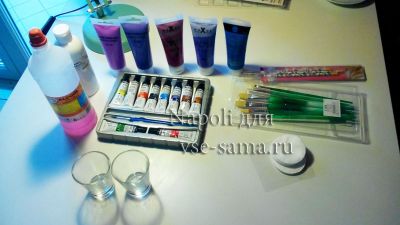 МК - Весенняя фантазия на стекле, фото материалов МК - Весенняя фантазия на стекле, фото материалов