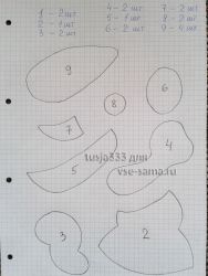 Выкройки деталей пчелки Выкройки деталей пчелки