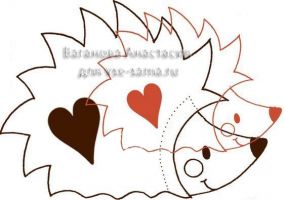 Выкройки ежика Выкройки ежика