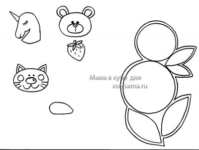 Выкройки животных и цветочного мотива: Выкройки животных и цветочного мотива