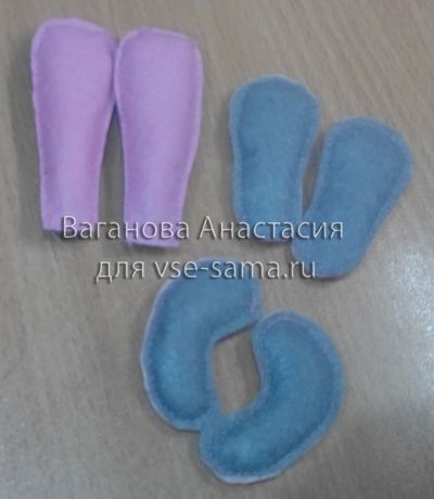 прошиваем ушки, лапки прошиваем ушки, лапки