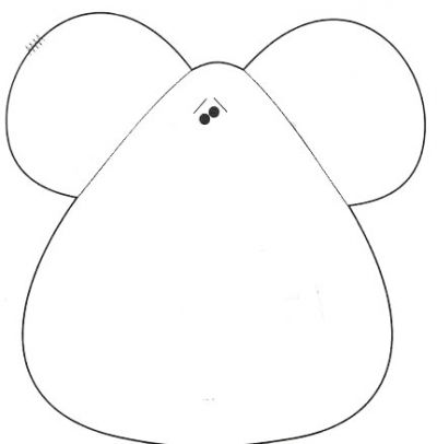 Выкройка для шитья мышки Выкройка для шитья мышки