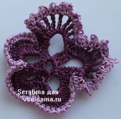 Фиалка – для декора одежды Фиалка – для декора одежды