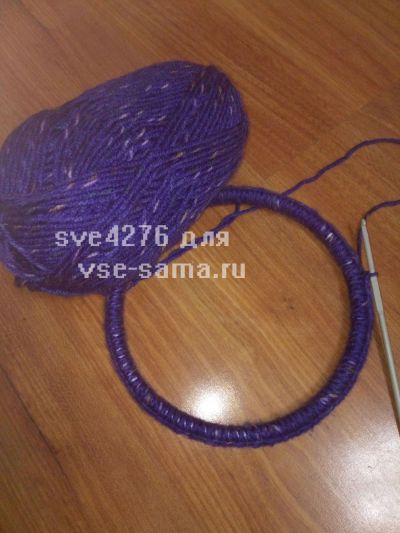 обвязываем основу обвязываем основу