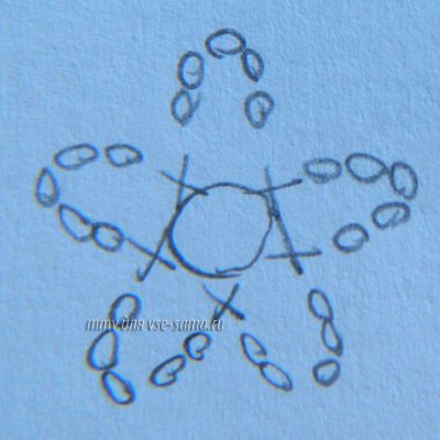 схема маленького цветка схема маленького цветка