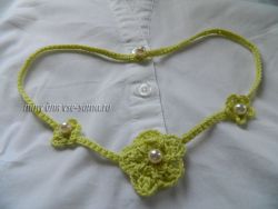 Колье крючком, фото Колье крючком, фото