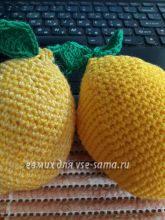 Лимончик крючком, фото Лимончик крючком, фото