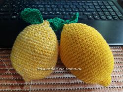 Лимончик крючком, фото Лимончик крючком, фото