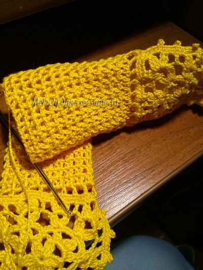 вяжем второй узор вяжем второй узор