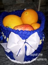 Новогодняя корзиночка, фото Новогодняя корзиночка, фото