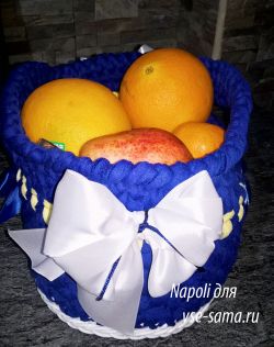 Новогодняя корзиночка, фото Новогодняя корзиночка, фото