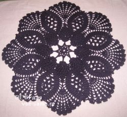 Салфетка крючком Фиолетовая тайна, фото Салфетка крючком Фиолетовая тайна, фото