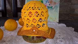 Шапочка-панамка крючком, фото Шапочка-панамка крючком, фото