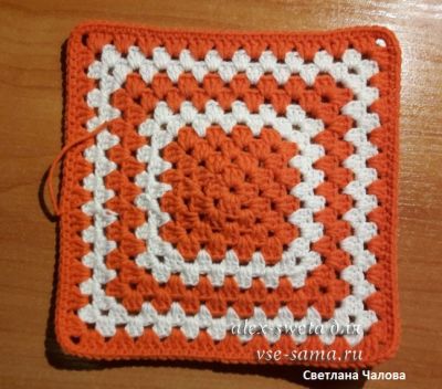 вяжем квадрат-донышко вяжем квадрат-донышко