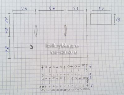 выкройка и схема для вязания жакета выкройка и схема для вязания жакета