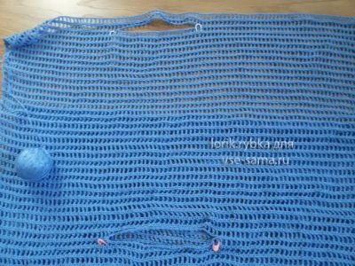 вяжем прямо до второй проймы вяжем прямо до второй проймы