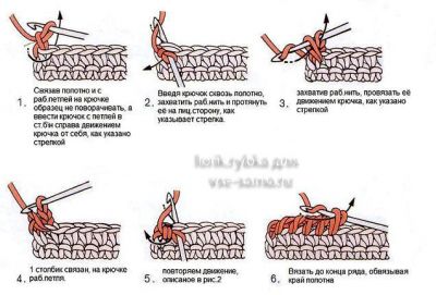 как вязать рачий шаг как вязать рачий шаг