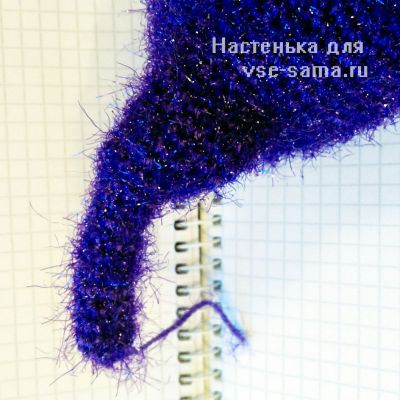 вяжем заднюю лапу вяжем заднюю лапу