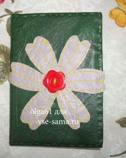 МК - Обложка на паспорт Весенняя, фото МК - Обложка на паспорт Весенняя, фото